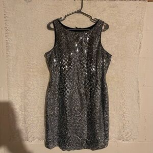 Silver Sequin Dress